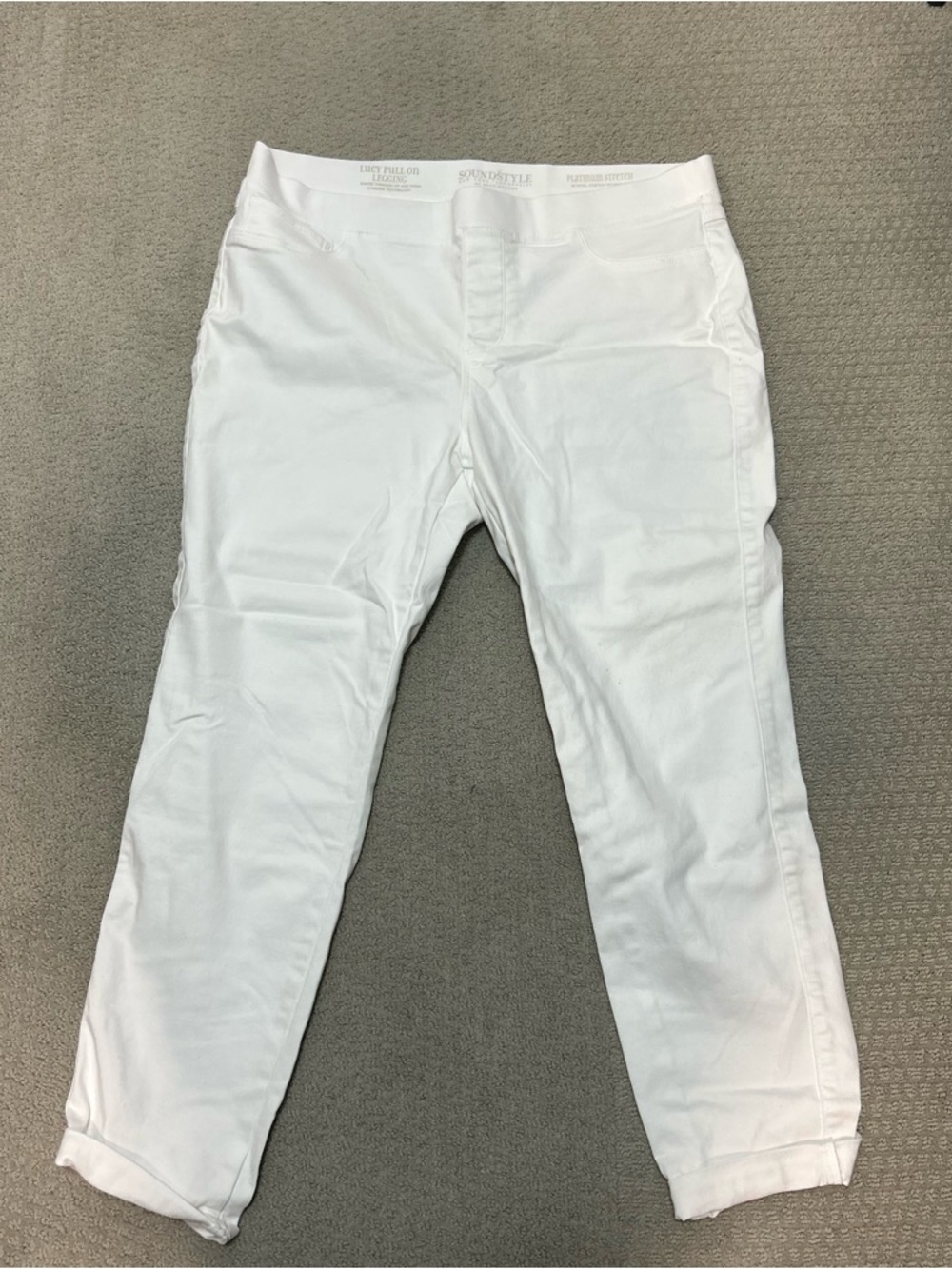 Unbranded White Kids Casual Cotton Blend Pants